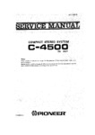 Pioneer C-4500 • Manuel de service