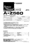 Pioneer A-Z560 • Manuel de service