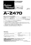 Pioneer A-Z470 • Manuel de service