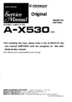 Pioneer A-X530 • Manuel de service