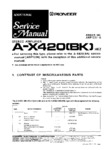 Pioneer A-X420 • Manuel de service