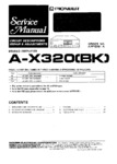 Pioneer A-X320 • Manuel de service