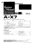 Pioneer A-X7 • Manuel de service