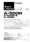 Pioneer A-550R et A-450R • Manuel de service