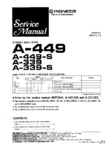 Pioneer A-449 et A-339 • Manuel de service