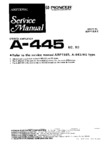 Pioneer A-445 • Manuel de service