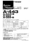 Pioneer A-443 et A-333 • Manuel de service