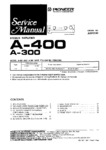 Pioneer A-400 et A-300 • Manuel de service