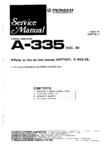 Pioneer A-335 • Manuel de service