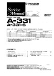 Pioneer A-331 • Manuel de service