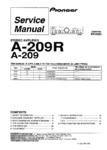 Pioneer A-209 et A-209R • Manuel de service
