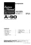Pioneer A-90 • Manuel de service