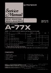 Pioneer A-77X • Manuel de service