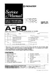 Pioneer A-60 • Manuel de service
