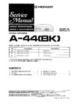 Pioneer A-44 • Manuel de service