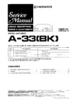 Pioneer A-33 • Manuel de service
