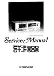 Pioneer  CT-F600, CT-F605 Manuel de service