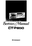 Pioneer CT-F850 Manuel de service