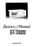 Pioneer CT-F500 et CT-F505 Manuel de service