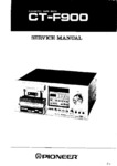 Pioneer  CT-F900 Manuel de service