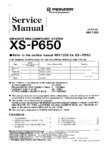 Pioneer XS-P650 • Manuel de service