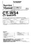 Pioneer CT-W54 et CT-W803RS • Manuel de service