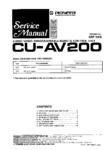 Pioneer CU-AV200 • Manuel de service