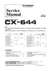 Pioneer CX-644 • Manuel de service