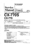 Pioneer CX-770, CX-770S • Manuel de service