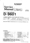 Pioneer D-9601 • Manuel de service