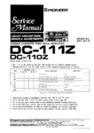 Pioneer DC-111Z et DC-110Z • Manuel de service