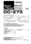 Pioneer DC-Z73 • Manuel de service