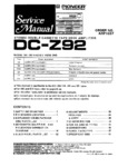 Pioneer DC-Z92 • Manuel de service