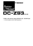 Pioneer DC-Z93 • Manuel de service