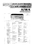 Aiwa AX-7500 EE • Manuel de service