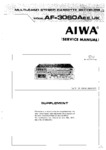 Aiwa AF-3060 • Manuel de service (supplément)
