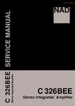 NAD C 326 BEE • Manuel de service