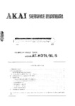 Akai AT-K02 L, AT-K02 BL et AT-K02 S • Manuel de service
