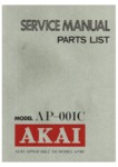 Akai AP-001 C • Manuel de servce
