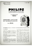 Philips 2634 Manuel de service, 10 pages (allemand)