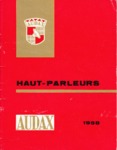 Audax Catalogue Haut-Parleurs 1958