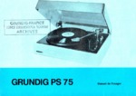GRUNDIG PS 75 EMPLOI