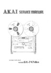 Akai GX-747 DBX • Manuel de service