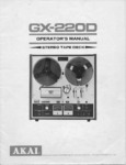 Akai GX-220 D • Mode d'emploi