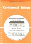 Continental Edison PA1254, PA2254, PA1255, PA2255 • Manuel de service