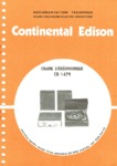 Continental Edison CH 1479 Manuel de service