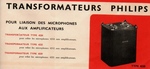 Philips 4220, 4222, 4229 Transformateurs • Extrait de catalogue