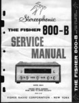 Fisher 800-B • Manuel de service