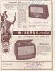 Minerva 546, 546 phono, 554, 556, 558, 654, 654 phono Publicité