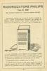 Philips 366 Extrait du catalogue italien Prodotti Philips 1931